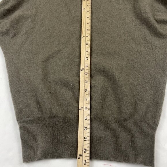 Oats Cashmere Sweater Women’s M Crewneck Pullover Soft Light Crew Neck Green - Picture 4 of 8